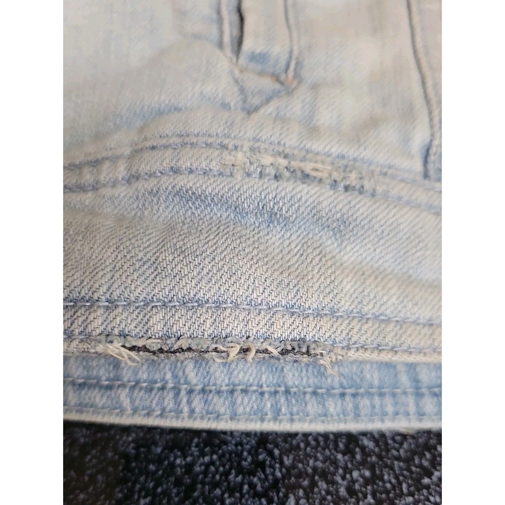 Anthropologie Pilcro The Letterpress Womens SZ M Denim Vest Crochet Lace Back - Picture 7 of 10